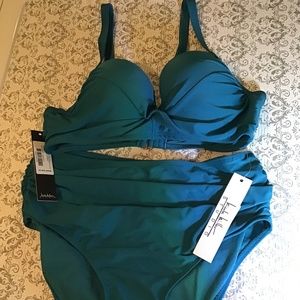 Small Nicole Miller harbor blue bikini